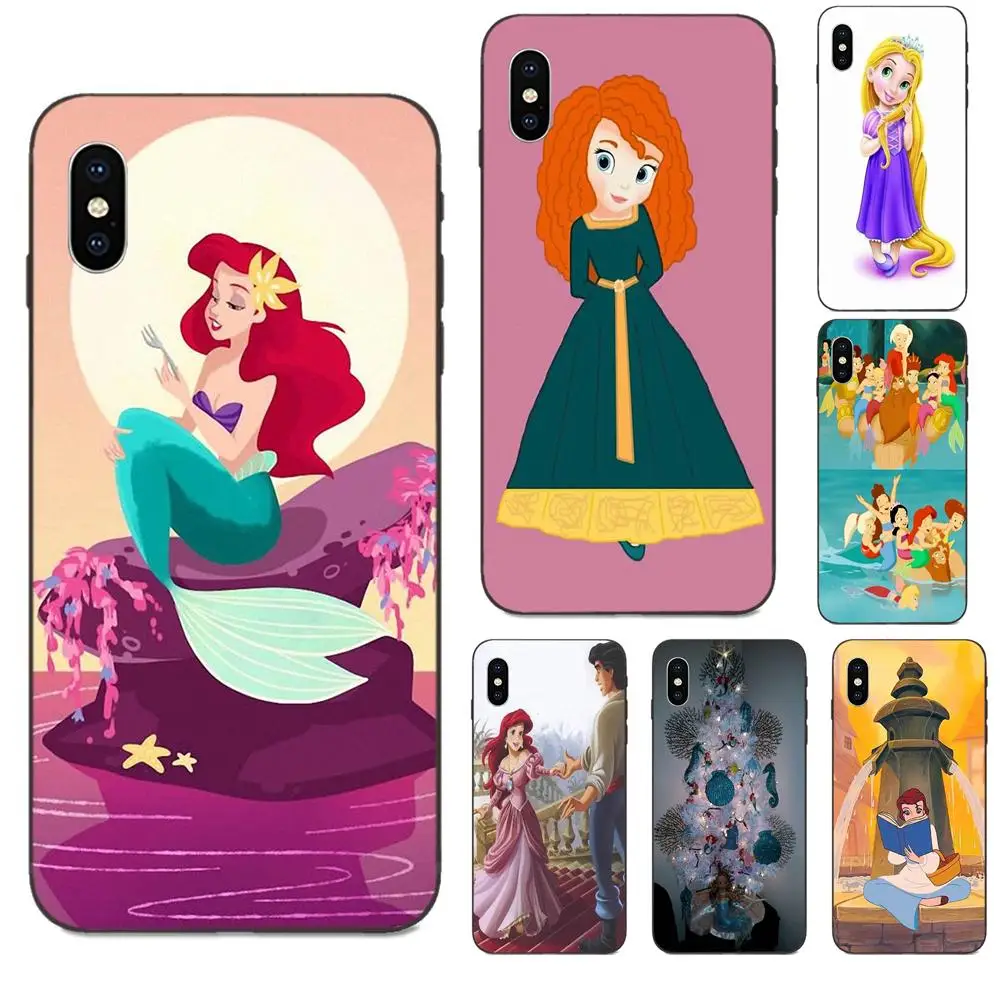 Soft Silicone TPU Black Screen Protector Toddler Ariel Cartoon Cute For Huawei Mate Nova 5 5i 30 Lite Pro | Мобильные телефоны и