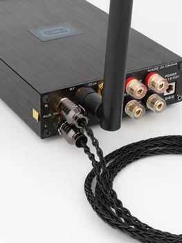 Высококачественный посеребренный аудиокабель Preffair OCC со сбалансированным штекером 2,5 мм и разъемом 2RCA, аудиокабель для наушников