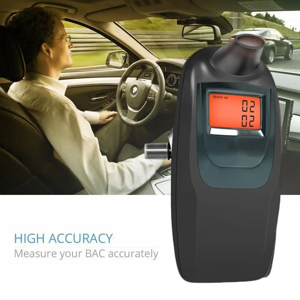 

Portable air-blown car electronics Digital handheld alcohol concentration Led tester Automotive alcohol detector Auto Accessorie