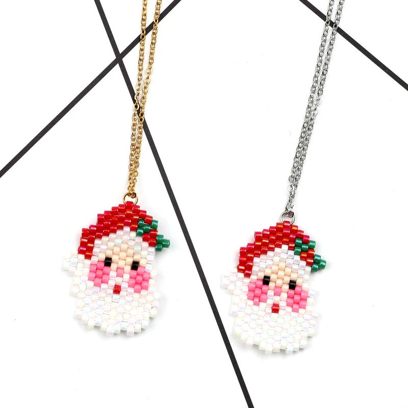 

FAIRYWOO Santa Claus Christmas Necklace