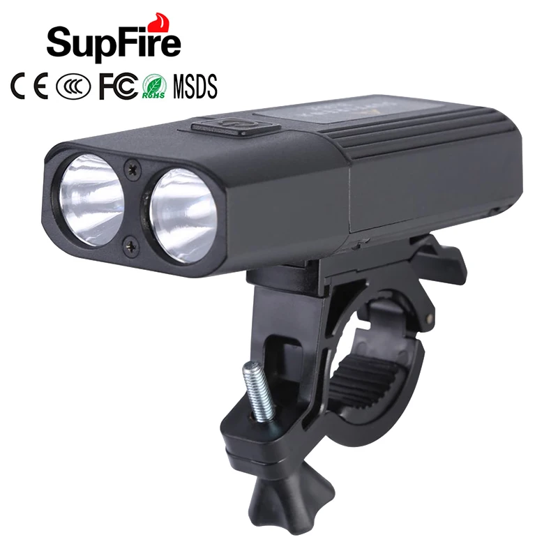 

Supfire Linterna LED Bicycle Light LED Flashlight Cycling Front Light Bike Light 1000lm 4 Mode Torch Lamp BL06-X Light Powerful