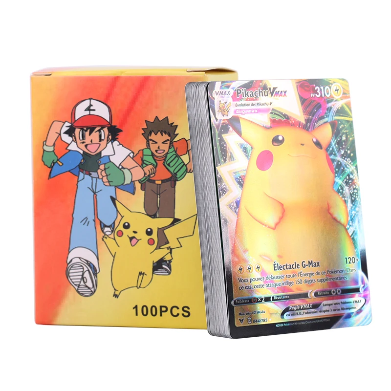 30-300 Uds francés Tarjeta de Pokemon 30VMAX GX V equipo Ex Mega para colección