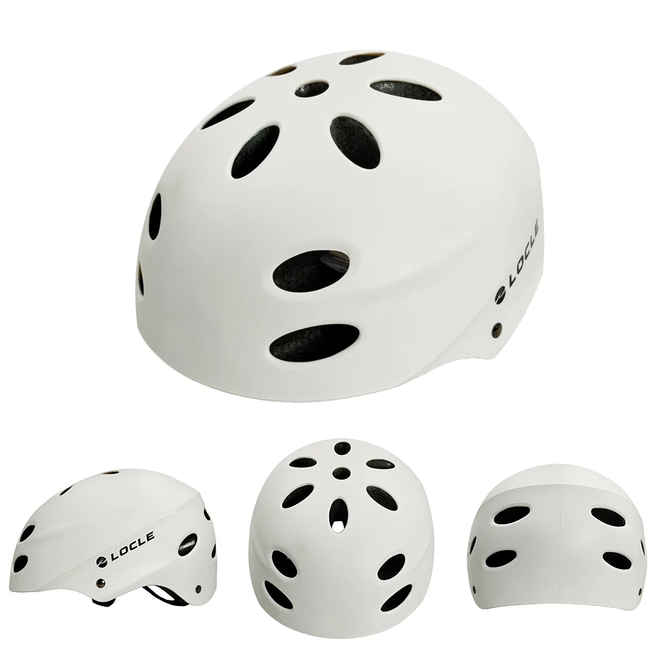LOCLE Cycling Helmet Road Mountain Bicycle Helme Extreme Sport MTB BMX Skateboarding Skate Bike Helmet 5 Color Size 52-66cm