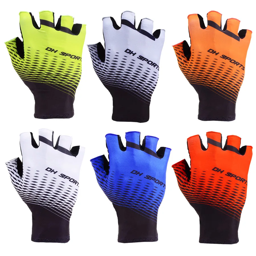 New Cycling Gloves with Bicycle Socks Set Anti Slip Men Women Shockproof Short Half Finger Gloves for Outdoor Bike Sport 2