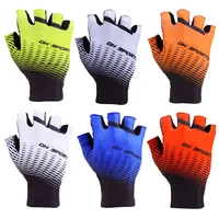 New Cycling Gloves with Bicycle Socks Set Anti Slip Men Women Shockproof Short Half Finger Gloves for Outdoor Bike Sport 2