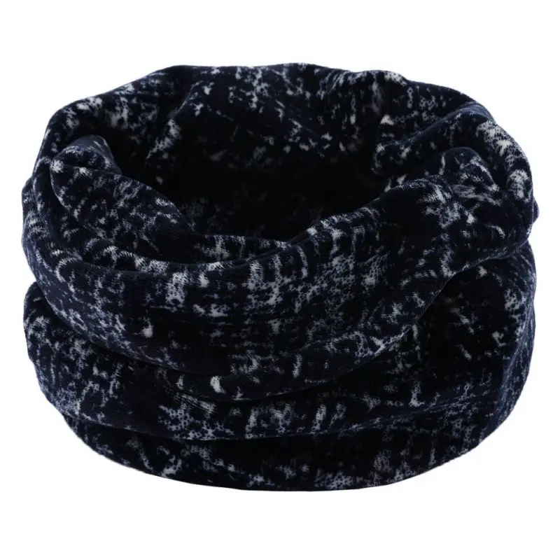 Мягкие вязаные шарфы для шеи теплые зимние спортивные ветрозащитные тепловые петли шарф толстый бесконечный шарф - Цвет: A12