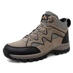 2021 Winter Men's Ankle Designer Outdoor Leather Hiking Boots Trekking Shoes Camping Hike Sneakers Tracking Treking Botas Hombre