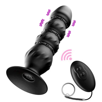 Wireless Remote Vibrator Anal Dildo Butt Plug Prostate Massager Sucker G Spot Stimulator Anus Penis Vibrating Sex Toys For Men 2