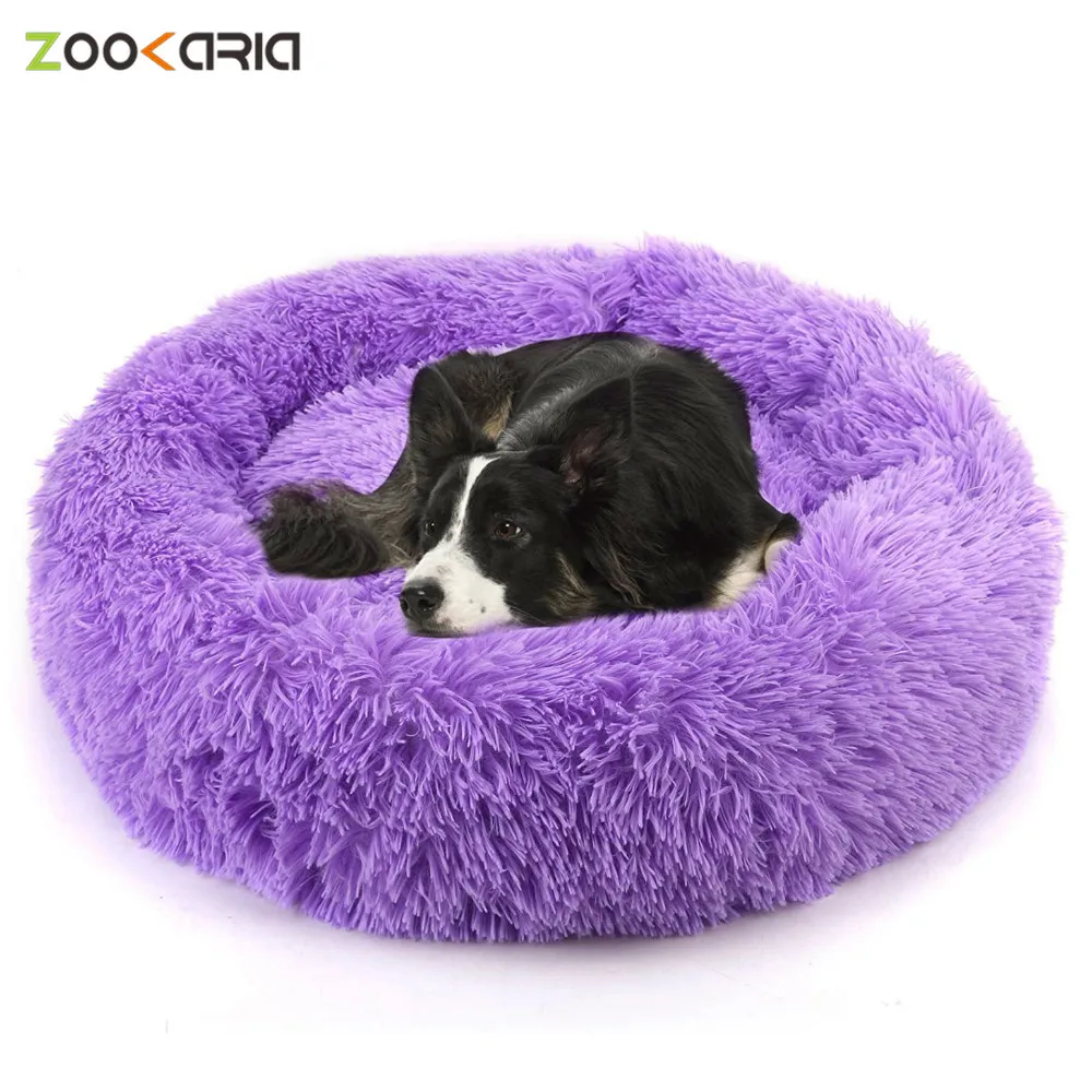 Long Plush Super Soft Dog Bed Pet Kennel Round Sleeping Bag Lounger Cat House Winter Warm Sofa Basket for Small Medium Large Dog Long Plush Super Soft Dog Bed Pet Kennel Round Sleeping Bag Lounger Cat House Winter Warm Sofa Basket for Small Medium Large Dog