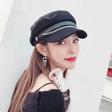 Восьмиугольная кепка Винтажный стиль Солнцезащитная хлопковая газетная Кепка наружные головные уборы аксессуары для одежды