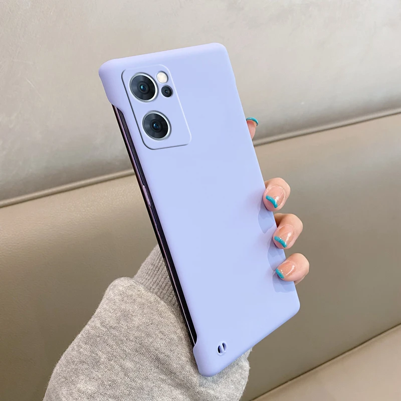 Matte Frameless Phone Case For Oppo Reno Series Slim Shockproof_voghion.com