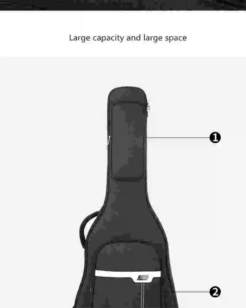 Универсальный 36 38 39 40 41 дюймов гитарная посылка для акустической гитары с двумя ремешками мягкий чехол для гитары водонепроницаемый рюкзак
