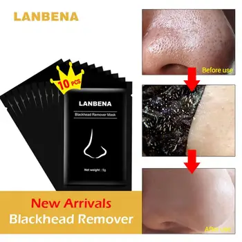 

3/5/10pcs Remove Blackhead Dirt Nose Mask Deep Cleansing Acne Shrinking Pore Nose Strips Oil-control Unisex Bamboo Charcoal Mask