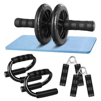 

Clispeed 1 Set Abdominal Trainer Kit Effective AB Wheel Roller for Men Women
