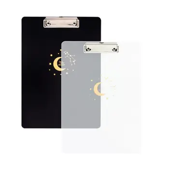 

2pcs Clipboards Practical Portable Durable Document Organizer File Boards Writing Pads File Holder for Office
