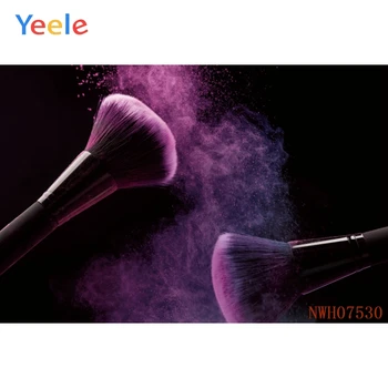 

Fond Photographie Princess Make Up Brush Seamless Pattern Poster Photography Backdrop Photo Backgrounds Photocall Photophone