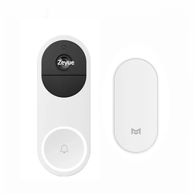 US Plug Xiaomi Xiaomo AI распознавание лица видео дверной звонок 1080P ИК ночного видения набор обнаружения движения SMS Push домофон облачная Stor - Цвет: US Plug