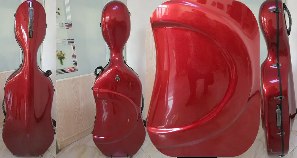 

Strong fiber glass expanded cubage case, oversize hard cello case