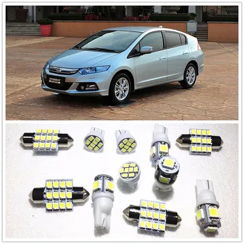 

11 set White LED Lights Interior Package Map Dome For Honda Insight City Ridgeline Civic Odyssey Fit CR-V 2000-2019