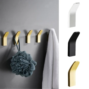 

1/2pcs Aluminum Gold Decorative Wall hooks racks,Clothes hanger & Metal & Towel & coat&Robe hook.Bathroom Kitchen Accessories