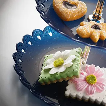 

New European Fruit Plate Three-Layer Snack Rack Living Room Fruit Bowl Wedding Cake Rack Birthday Cake Rack Candy Rack