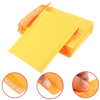 

10pcs Kraft paper bubble envelope bag mail filled postal/logistics express shipping envelope bubble mail bag poly bubble film