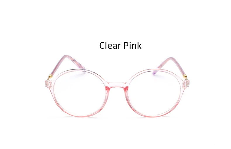 Retro vintage Woman Round blue light glasses women Fashion Transparent Oversized computer glasses Black Frame eyeglasses