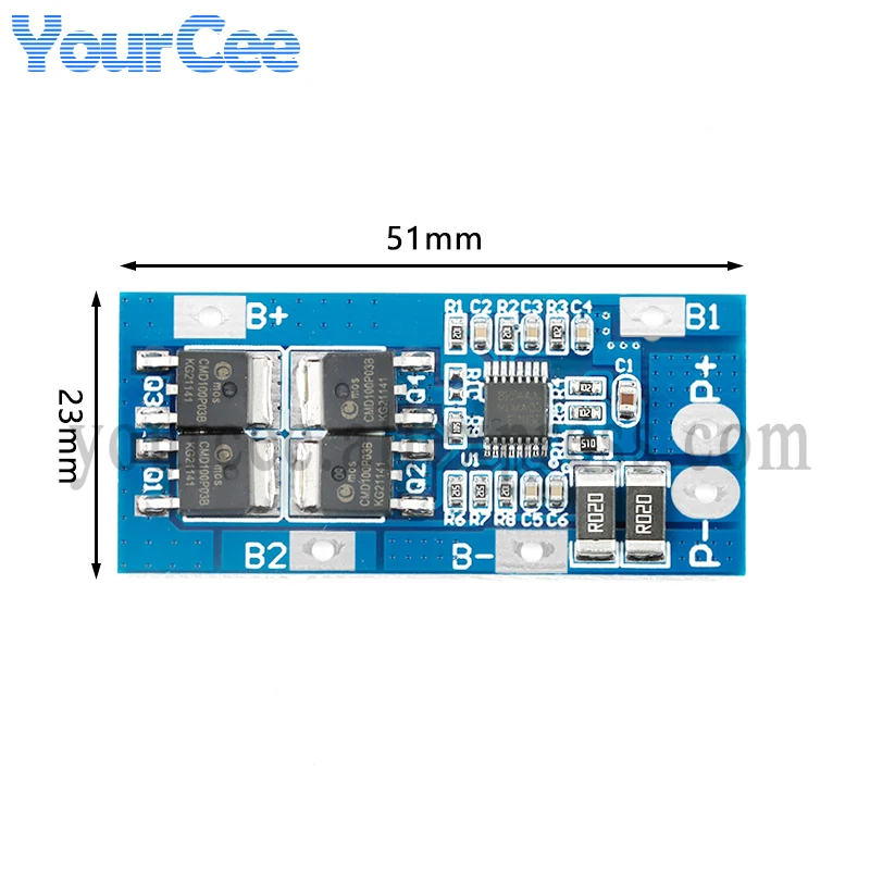 2pcs 3S 20A 11.1V 18650 Li-ion Lithium Battery Charger Protection Board Module Electric 15A Lipo BMS PCB PCM Module 3S-D01