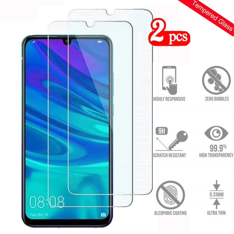 

2PCS Tempered Glass For Huawei P Smart 2019 Screen Protector hauwei P Smart2019 Glas PSmart2019 Protective Glass Toughened Film
