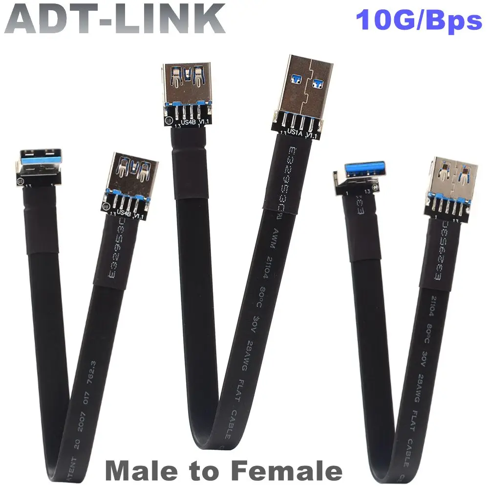 Сделанный на заказ ультратонкий плоский Удлинительный кабель с разъемом USB 3 0