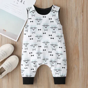 

Baby Girl Boy Clothes для новорожденных Baby Romper Summer Fashion Sleeveless Cartoon Print Romper Outfits Free Ship