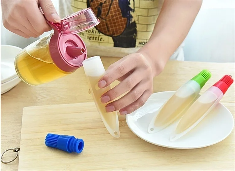 High Quality Silicone Oil Brush Bottle BBQ Cooking Baking Pancake Basting Tool