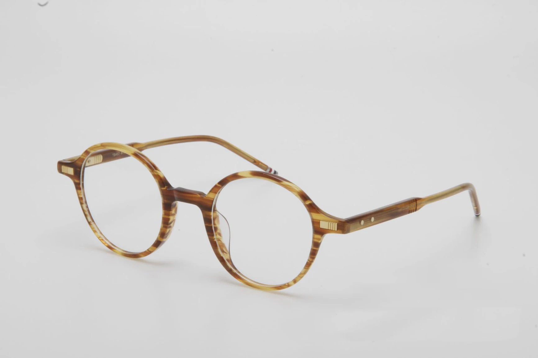 New High Quality Thom Brand Designer Retro Round Eyeglasses Optical Prescription Glasses Frame Men Gafas Women with Original Box