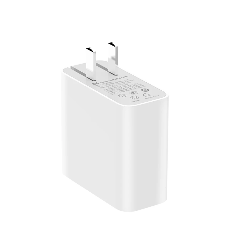 Xiaomi USB-C зарядное устройство 65 Вт адаптер питания с американской вилкой мини портативное зарядное устройство для путешествий 100-240 В для телефона ноутбука