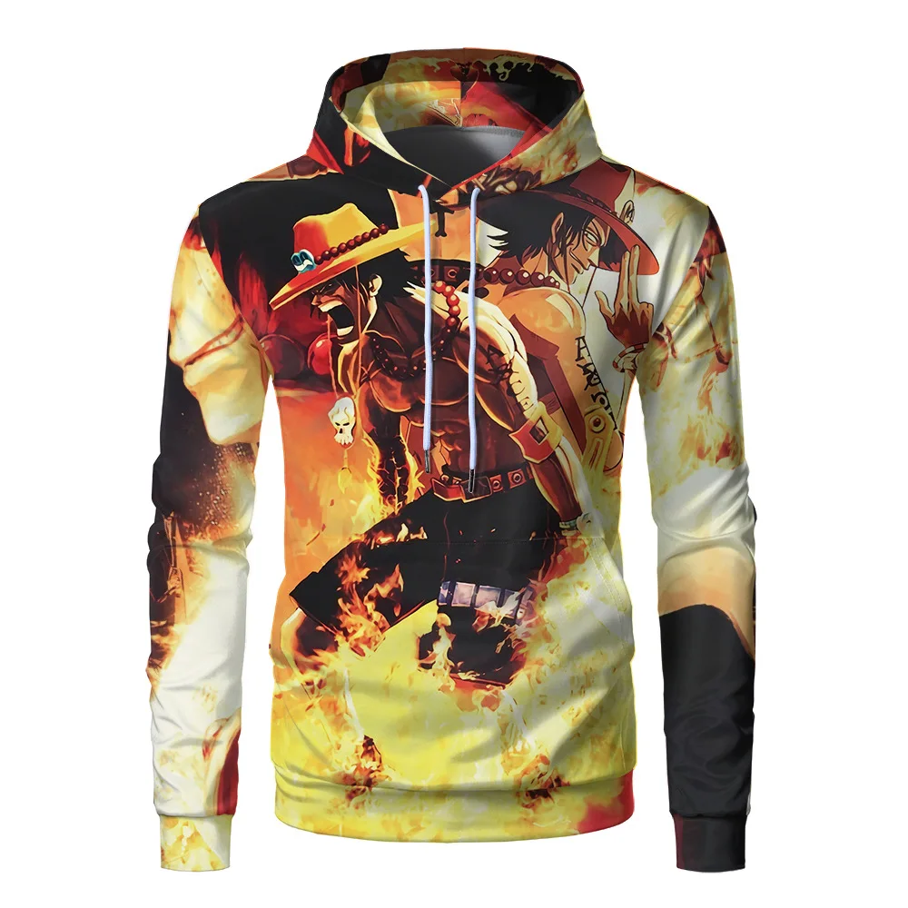 

2020 New 3d Digital Printing Pirate King Plus Size Pullover Hoodie