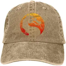 Состаренная Mortal Kombat двойная Пряжка Регулируемая ковбойская персональная Ретро ковбойская шляпа