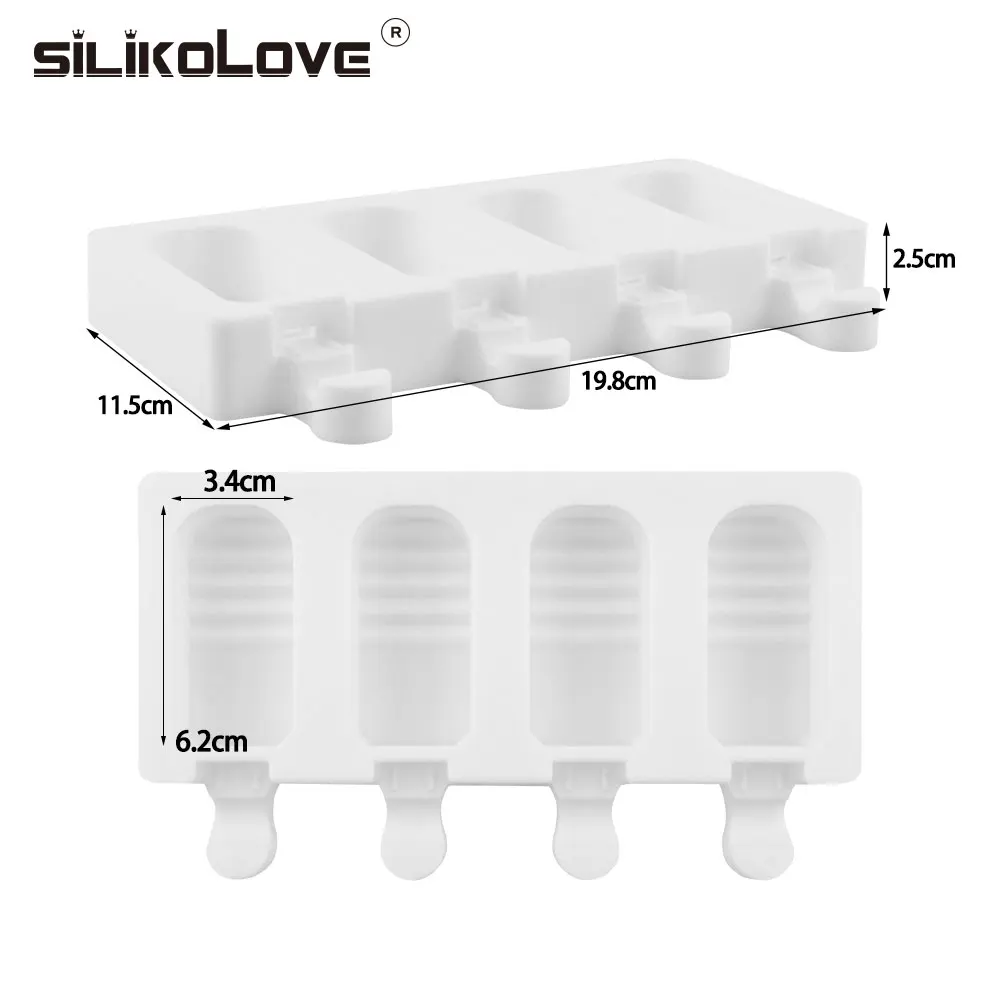 SILIKOLOVE поп мороженое плесень силиконовая форма для Фруктового мороженого на