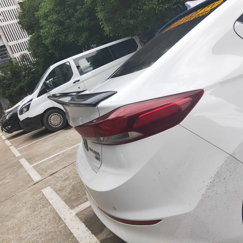 Для hyundai Elantra автозапчасти спойлер из углеродного волокна/FRP материал праймер спойлер 2012- Elantra задний спойлер