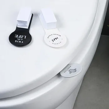 

Portable Foldable Toilet Seat Cover Lifter Sanitary Closestool Cover Handle For Travel Home Bathroom Toilet Accessories