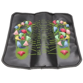 

35x35cm Cobblestone Reflexology Foot Massage Pad Walk Stone Leg Square Massage Mat For Relax Body Pain Health Care