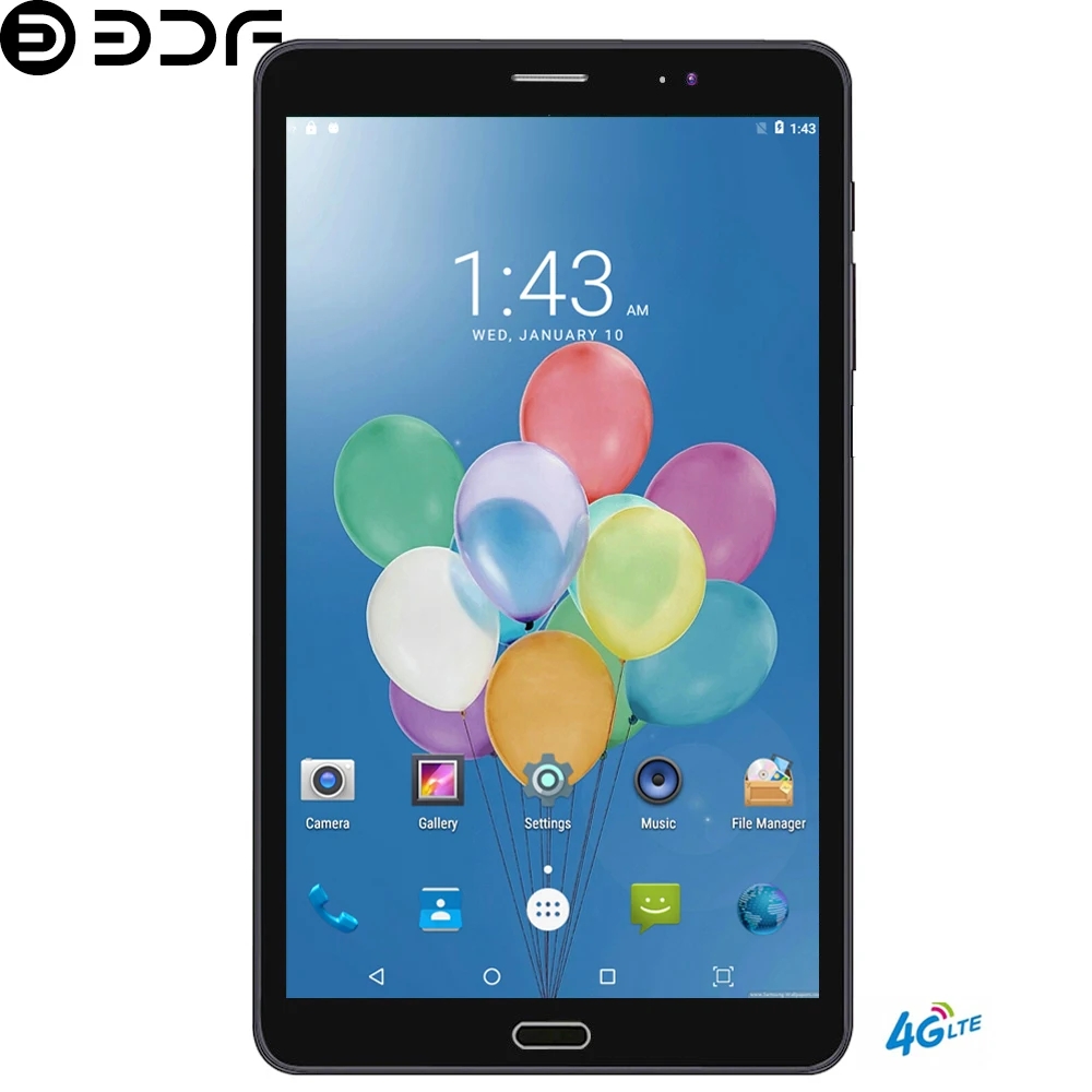 BDF планшет 8 дюймов 3G/4G LTE sim-карта планшетный ПК 1920*1200 ips Android 7,0 4 Гб+ 64 Гб Мп+ Мп Восьмиядерный Android планшет 8