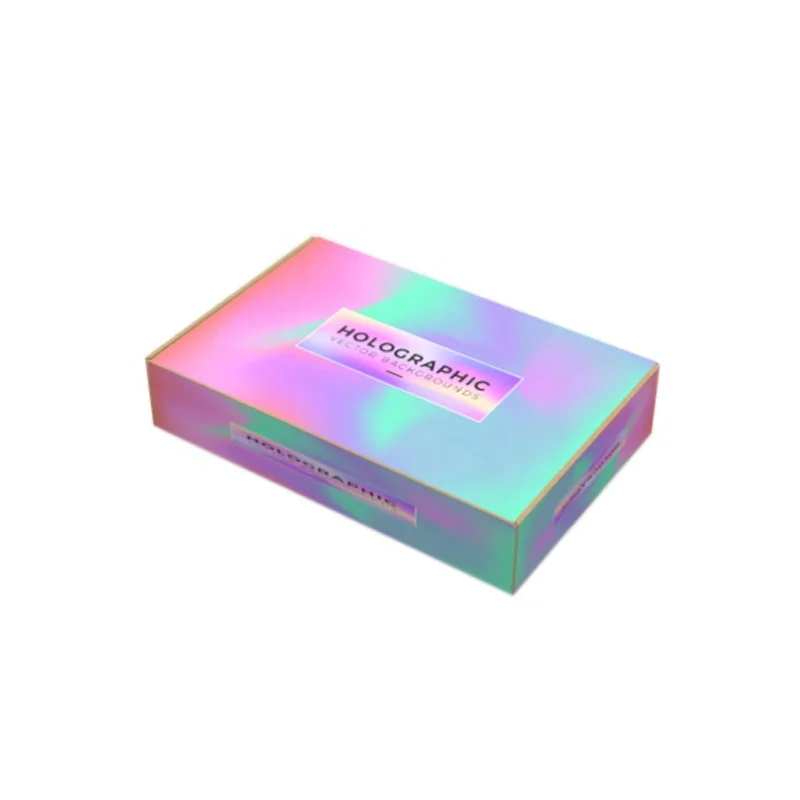 Luxury Cardboard Corrugated holographic Mailer Box Gift Packaging Boxes for Clothes