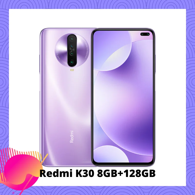Xiaomi Redmi K30 4G серия предпродажный Snapdragon 730G 1201Hz жидкий дисплей NFC ИК-контроль 6,67 “экран 5G серия открытые продажи в - Цвет: Purple 8GB 128GB