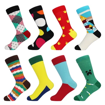 

Geometry Style Fashion Socks Female Funny Cotton Socks Women Winter Fall Men Unisex Happy Short Lady Socks