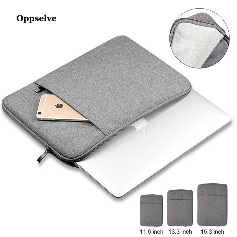 

Oppselve Waterproof Laptop Bags 11 12 13 15 15.6 inch Case For MacBook Air Pro Mac Book Computer Fabric Sleeve Cover Accessories