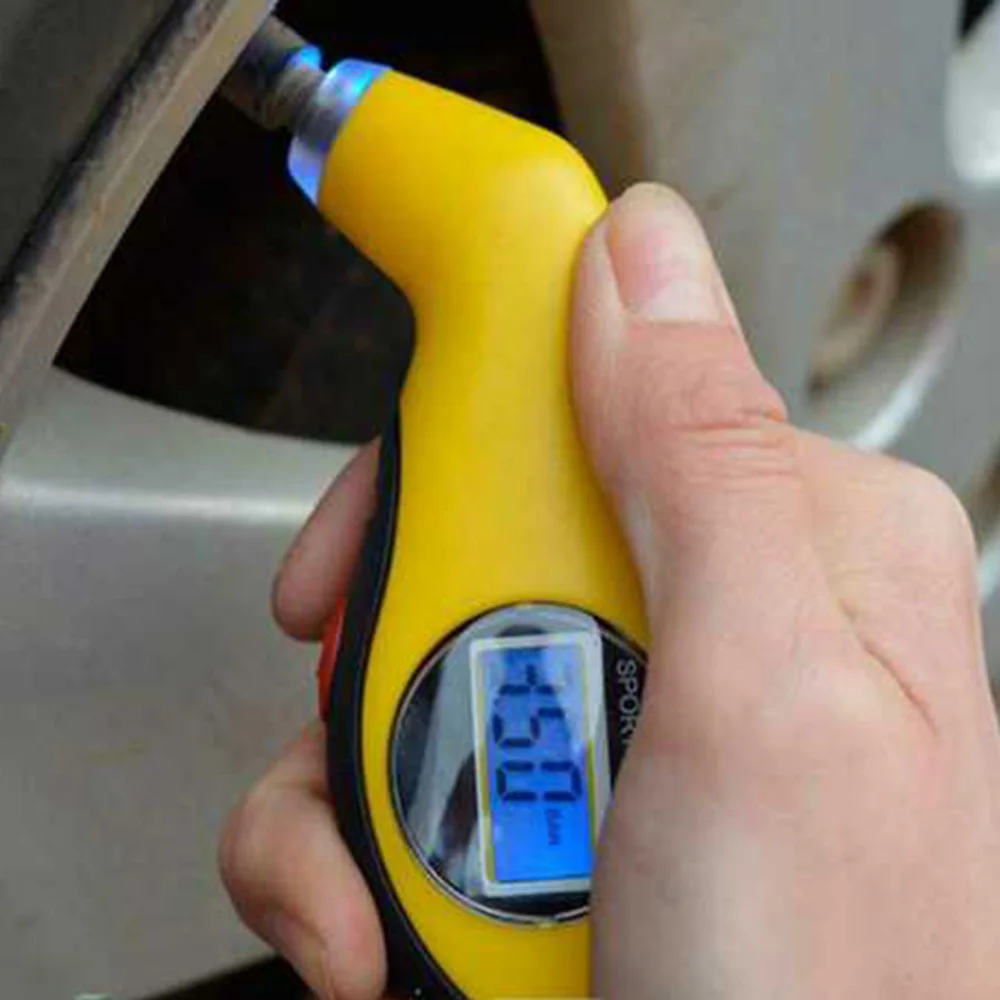 

Digital LED Display Car Tyre Air Pressure Gauge Meter Manometer Barometers Tester Tool Car Tire Tool for Auto Car Motorcycle