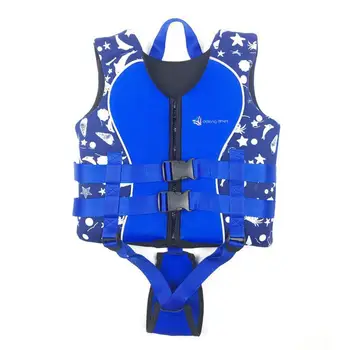 

High Quality Adult Children Life Vest Swimming Boating Surfing Sailing Swimming Vest Polyester Safety Jacket Zipper Blue Hot
