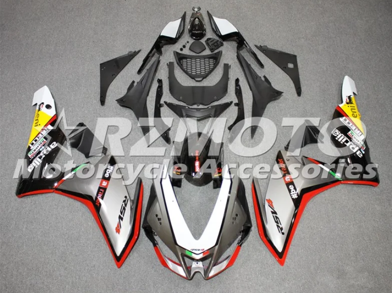 Литьевая Форма ABS Обтекатели комплект подходит для Aprilia RSV4 1000 2009- 09 10 11 12 13 14 на заказ серебристо-серый