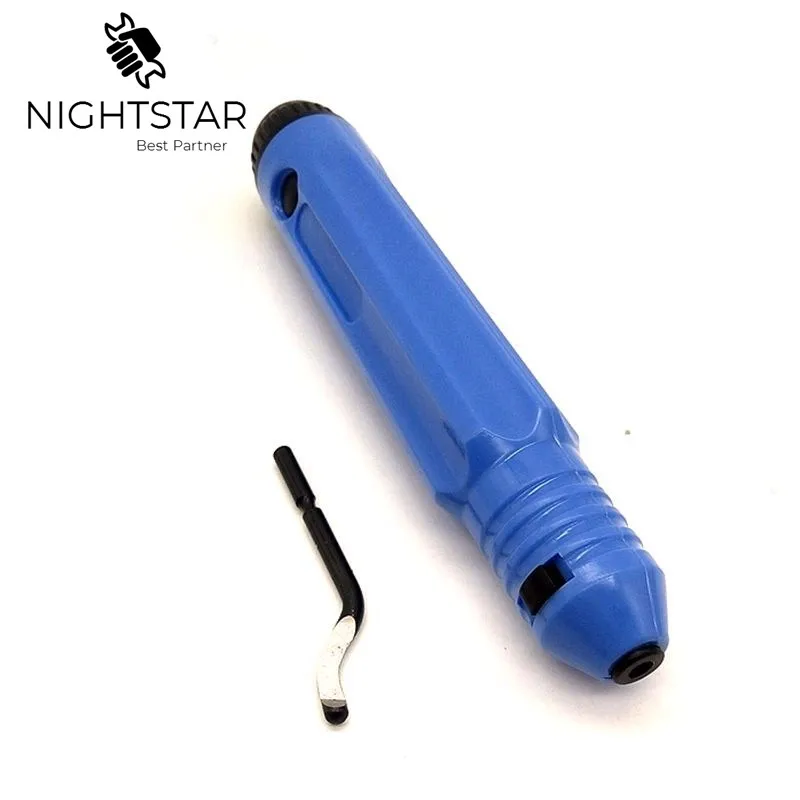

NB1100 Deburring Tool Trimming Knife End Edge Trimming Knife Sharp Hand Tools Set Glitch Repair Tool 360 Degree Rotation