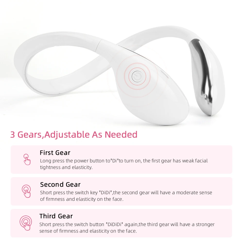 EMS V-Face for Lifting hine Chin Lift Massager Face Slimming Exerciser Tighten Anti Wrinkle Skin Care_voghion.com